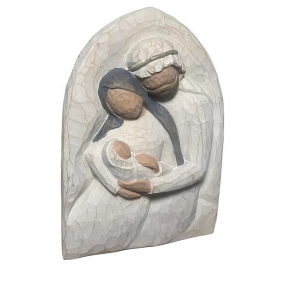 Willow Tree Vintage 2002 Holy Family A Child is Born Plaque/Ornament - Picture 4 of 4